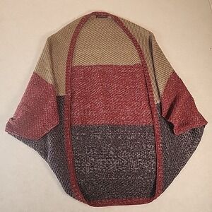 Do‎ Everything In Love Color Block Knit Open Front Cardigan Sweater